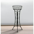 thumbnail image 2 of Zingz & Thingz 26.5" Black Contemporary Curlicue Single Plant Stand, 2 of 2