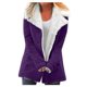 thumbnail image 1 of Abrigo de Piel Sintética Para Mujer Talla Grande Invierno Cálido Compuesto Felpa Botón Solapas Chaqueta Prendas de Vestir Odeerbi  ODB183769, 1 of 6