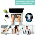 thumbnail image 5 of LQCrafK Mouse Pad with Wrist Support, Ergonomic Mouse Pad with Memory Foam Wrist Rest Cushion, Non-Slip Rubber Base Gaming Mice Pad for Home Office Computer Laptop, 5 of 14