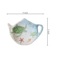 thumbnail image 2 of Gourmet Art 4-Piece Sea Turtle Teapot Shaped Tea Bag Holder Set/Spoon Rests, 2 of 5