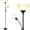 Black Floor Lamp(No Bulb), variant on Floor Lamp, Standing Lamp, Torchiere Floor Lamp with Adjustable Reading Lamp, 71" Tall Pole Lamps, 3 Way , Lampshade, Corner Floor Lamps for Room, (E26 Base, No Bulb)-Black
