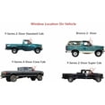 thumbnail image 2 of Passenger Right Side Front Vent Window Vent Glass Compatible with Ford Bronco/F150/F250/F350 1992-1997 Models, 2 of 4