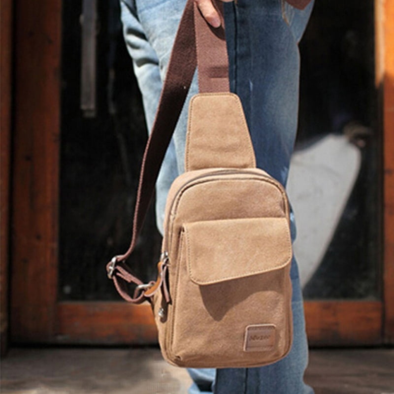 Boys Men Vintage Canvas Cross Body Bag Satchel Casual Singer Shoulder Messenger Bags 5 Colors
