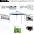 Eurmax USA Nomatter 10x10ft Pop Up Canopy Tent – One-Person Setup, 3 Height Adjustable, Includes Sand Bags