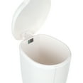 thumbnail image 4 of simplehuman 6 Liter / 1.6 gal Plastic Compact Round Bathroom Step Trash Can, White, 4 of 6