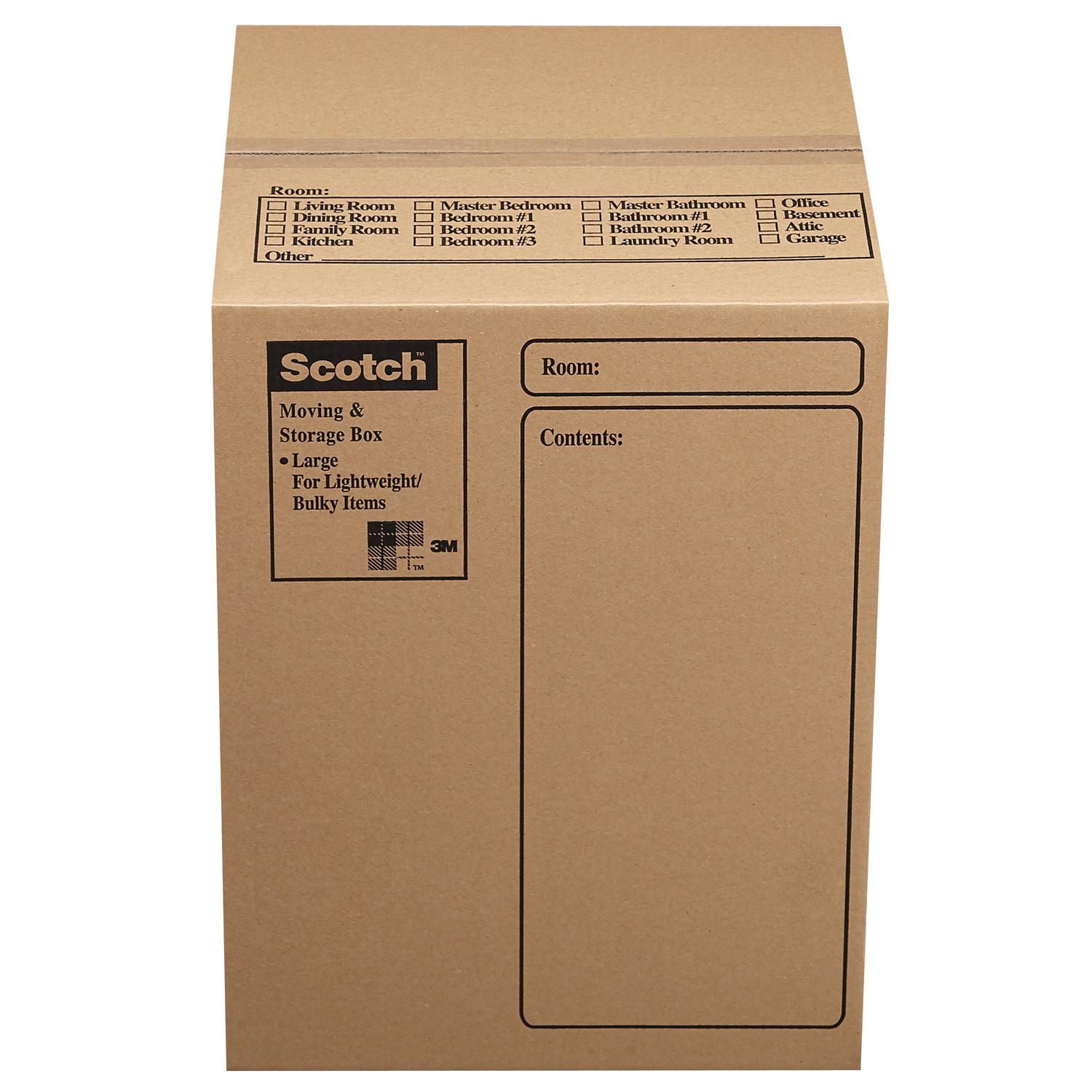 Scotch® Moving and Storage Box 8028-ESF-F18, 18 in x 18 in x 24 in (45.7 cm x 45.7 cm x 61 cm)