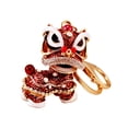thumbnail image 4 of MERIGLARE Chinese Dance Lion Keychain Animal Keychains for Gift Party Supplies Car Key Red, 4 of 9