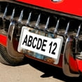 thumbnail image 5 of Pumpkin Patch Truck & Pumpkins License Plate Frame 2 Pcs Set Autumn Thanksgiving Pumpkin Personalized License Plate Frame for US Standard Vehicles for Women Men 2 Hole Metal License Plate Cover, 5 of 6