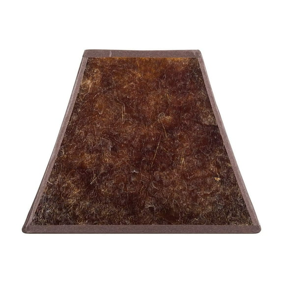 Upgradelights Mica 8 Inch Craftsman Style Square Lampshade in Amber