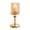 Golden Small, variant on KGJQ Glass Candle Holder, European Style Pillar Candle Holder, Metal Tall Candlestick for Pillar Candles And Tealights, Romantic Table Centerpiece for Wedding Party Home Decor
