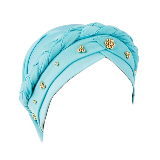 Sonducket 4 piezas Envoltura para la cabeza Estilos bohemios Cómodos colores surtidos Sombrero de pirata Atractivo suministros de abalorios Diademas para Accesorio para el cabello Azul Sonducket AP008789-05B