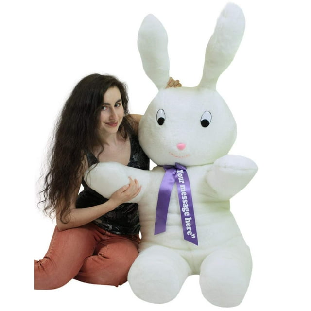 Personalized American Made Giant Stuffed Bunny 60 Inch Soft Big Plush 5 ...