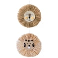 thumbnail image 1 of 2x Round Straw Wall Hanging Decor Tapestry Art For Home Zulema none, 1 of 8