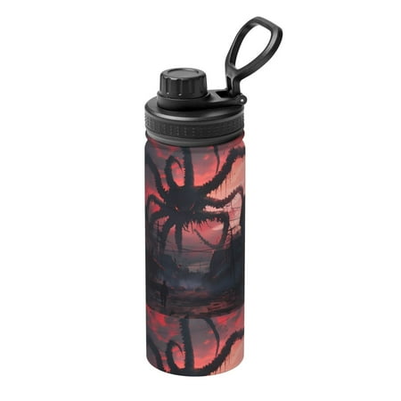

Ocsxa Giant Monster Over City Print 18oz Stainless Steel Water Bottle Unisex Water Bottle Insulated Sports Water Cup Flask for Cold Water Drinks/Sports/Travel/Car/School