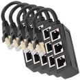 thumbnail image 1 of Divisor de red VentDepot NetDiverge 5Pzas RJ45 1-3 hasta 100Mbps Interior Negro Plástico y metal, 1 of 2