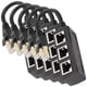 thumbnail image 1 of Divisor de red VentDepot NetDiverge 5Pzas RJ45 1-3 hasta 100Mbps Interior Negro Plástico y metal, 1 of 2