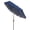 Bronze Finish, variant on 7.5' Hex Home Garden Tilt Umbrella 6 Rib Crank White with Yellow Vinyl Coated Weave Canopy