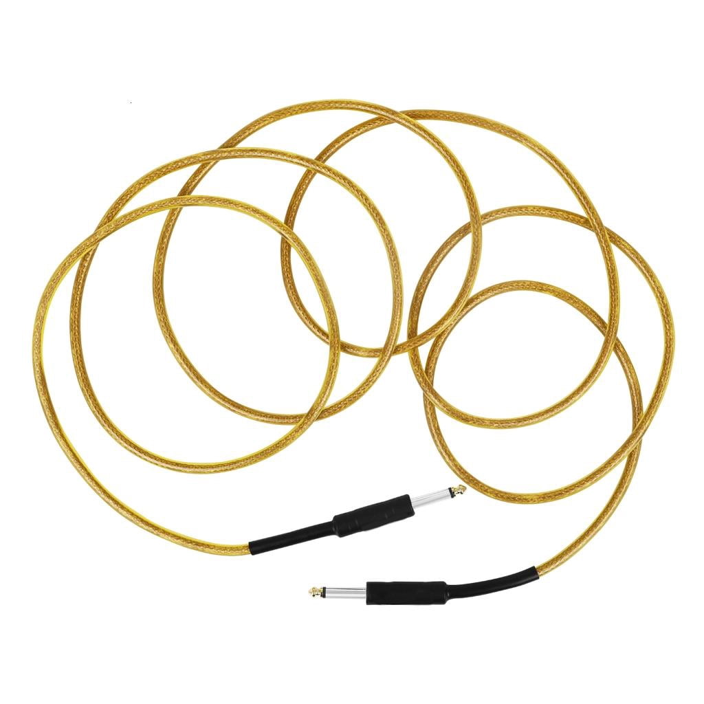 Yihuala Guitar Leads Instrument Cable Noiseless Guitar Cable Cord Straight to Straight Angles 6.35mm 1/4 to 1/4 Inch Cable