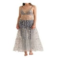 thumbnail image 1 of OUSITAID Robe Longue en Tulle à Bretelles Spaghetti Mode Bling, 1 of 7