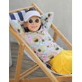 thumbnail image 3 of Lanbubble Girls Long Sleeve Rash Guard Swimsuit Set Kids 2-Piece Tankini UPF 50+ Swimwear with Skort Side 5-6 Years, 3 of 7