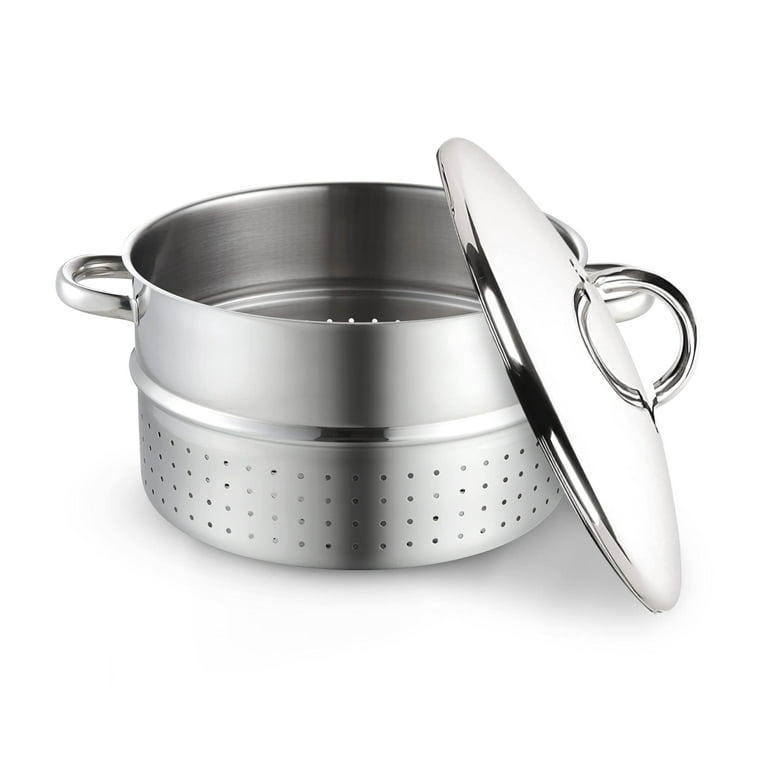 Tramontina 18/10 Stainless Steel Steamer Strainer Insert with Handle 8.5  Inside