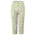 thumbnail image 4 of vigerkar Women's Lightweight Soft Print Capri Leggings Crop Leggings 3/4 Stretch Yoga Pants (Light Yellow, M), 4 of 4