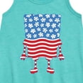 thumbnail image 2 of SpongeBob SquarePants -  Silhouette Stars Stripes - Toddler & Youth Girls A-line Dress, 2 of 5