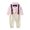 Pink, variant on Mercatoo Pants Tops T-Shirt Boys Bowtie Gentleman Set 2PCS Toddler Suspender Baby Newborn Pacifier 03 Boy Infant Clothes Boy 0/3