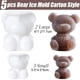 thumbnail image 2 of Bandejas para cubitos de hielo con forma de oso, de silicona apta para uso alimentario, aptas para hornos, refrigeradores y microondas, perfectas para bandejas para cubitos de hielo, elaboración de, 2 of 6