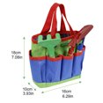 thumbnail image 7 of Travelwant Garden Tool Bag Garden Tote Large Organizer Bag Carrier Gardening Storage Tote with Interior Exterior Side Pockets Handles Strap for Garden Plant Tool Set Store Content Bag, 7 of 7