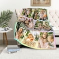 thumbnail image 4 of Custom Blanket with Picture Personalized Blankets with 9 Photos Customized Blanket Gifts for Christmas Valentines Day Gift., 4 of 6