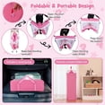 thumbnail image 4 of Pemberly Row Portable Baby Crib Cradle Bassinet Changing Pad Mosquito Net Pink, 4 of 8