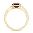 thumbnail image 2 of Rosec Jewels Natural Garnet Asscher Cut Engagement Ring - Garnet Diamond Ring (8 mm, AAA Quality) - with Jewelry Box, 10K Yellow Gold, US 3.50, 2 of 8