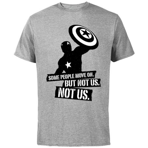 Marvel Avengers: Endgame Captain America Not Us - Short Sleeve Cotton T-Shirt for Adults - Customized-Athletic Heather
