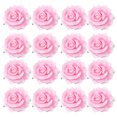 thumbnail image 1 of EeaseMX 5 broches de flores de tela de 10 cm para novia, con forma de rosa realista, para el pelo, para vestido de boda (rosa), 1 of 7