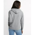 thumbnail image 4 of Hanes Women’s Fleece Full Zip Hoodie Sweatshirt Pockets EcoSmart Midweight Hooded, 4 of 8