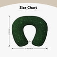 thumbnail image 5 of KLL Emerald Green Sparkling Pattern Memory Foam Cervical Neck Pillow Versatile U-Shaped Pillows for Home/Office/Camping/Travelling/Soft Washable Cover, 5 of 8