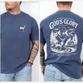 thumbnail image 3 of Christian Nature Shirt - "God’s Glory Is Displayed" Deer and Mountain Graphic Tee, Psalm 42:1 Bible Verse T-Shirt, 3 of 7