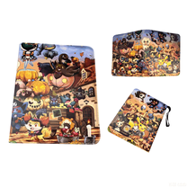 PTCG Trading Card Binder 4 Pocket，Card Binder 400 Pockets Card Book Holder Cards with 50 Removable Sleeves, Zip Design MTG/TCG/Sport Collectible Trading Card Albums Gifts for Boys and Girls