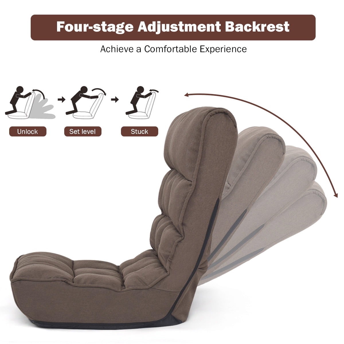 6 way adjustable lazy sofa