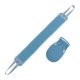 thumbnail image 3 of 2pcs Bath Towel Rub Back Rubbing Towel Scrubber Back Scrub Long Strip Shower Towel Gloves (Blue), 3 of 4