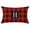 H, variant on Bfogop Christmas Classic Farmhouse Buffalo Check Plaids Linen Soft Soild Decorative Square Porch Throw Pillow Covers Home Decor Cushion Case for Sofa Bedroom 12x20 Inch, Red and Black