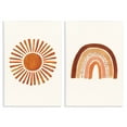 thumbnail image 5 of Stupell Industries Orange Sun Patterned Rainbow Boho Children's Drawing,13 x 19, Design by Heather McLaughlin, 5 of 5