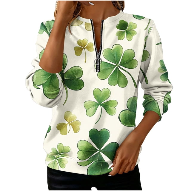 RXMEKW Chandail en Molleton pour Femmes Coupe Ample Col Rond Manches Longues avec Imprimé Graphique pour Tenue Décontractée et Style Quotidien de Bureau