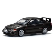 Mitsubishi Lancer Evolution IV RHD (Right Hand Drive) Pyrenees Black Pearl 1/64 Die Cast Model Car by Pop Race