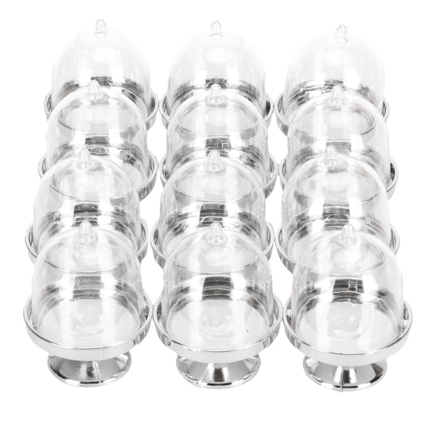 Contenedor de Almacenamiento de Dulces ANGGREK Bandeja Transparente de Plástico 3.1x2.2 pulgadas