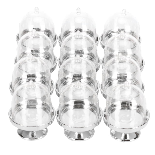 Contenedor de Almacenamiento de Dulces ANGGREK Bandeja Transparente de Plástico 3.1x2.2 pulgadas