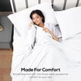 thumbnail image 4 of Utopia Bedding Twin Sheet Set - Jersey Knit Sheets 3 Piece Cotton Soft T-Shirt Stretchy Sheets Twin, White, 4 of 7