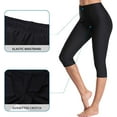 thumbnail image 3 of Charmo Women Swim Pants High Waisted Swim Capris Swimming Shorts Swimming Leggings, 3 of 5