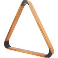 thumbnail image 2 of Billardball triangle rack with black head, 57.2 mm, pine, BritishAmerican, missing 9 balls, yellow, 2 of 5